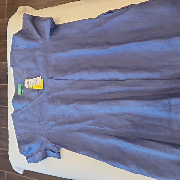 COPY - BENETTON Pure Linen Dress Size M - Picture 7 of 8